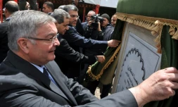 Michel Mercier lors d'une cérémonie à Marrakech au Maroc le 28 avril 2012