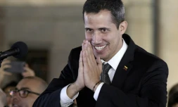 L'opposant et président du Venezuela autoproclamé Juan Guaido, le 1er mars 2019 à Buenos Aires