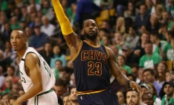 LeBron James lors d'un match contre Golden State, le 25 mai 2017 à Boston