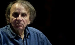 Michel Houellebecq Ă Paris, en avril 2019