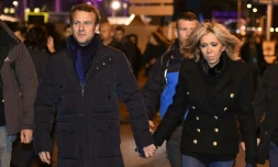 Le président français Emmanuel Macron et son épouse Brigitte, le 4 novembre 2017 au Havre