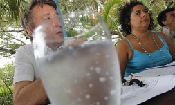 Jean Pierre Marchau et Rahiba Dubois de la Koopérative Ekologie Réunion