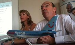 Jeudi 15 avril 2010: conférence de presse d'Olivier Besnard, directeur commercial de Corsairfly