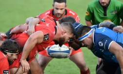 Mêlée toulonnaise, victoire castraise, le 25 novembre 2017 au stade Pierre-Fabre
