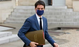 Le porte-parole du gouvernement Gabriel Attal, le 10 mars 2021 Ă Paris