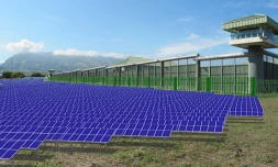 Centre pénitentiaire du Port - 
Centrale photovoltaïque (Photo : DR)
