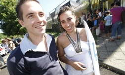 Gilles Leperlier et Camille Maillot (Photo d'archives)