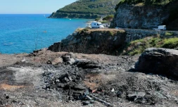 Vue de la crique de Sisco en Haute-Corse, le 14 août 2016