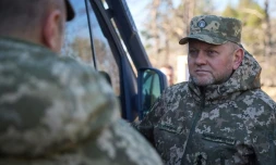 L'ancien commandant en chef des forces armées ukrainiennes, Valery Zaloujny, le 3 novembre 2023