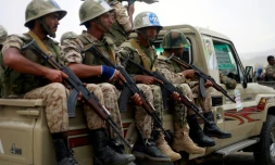Des combattants shiites Houthis à Sanaa, le 24 août 2017