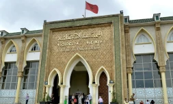 Le tribunal de Salé, le 27 juin 2019, où sont jugés les assassins présumés de deux touristes scandinaves décapitées en décembre 2018 au Maroc