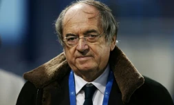 Noël le Graet, président de la FFF, le 15 septembre 2017, lors du match amical entre les Françaises et les Chiliennes au stade Michel D'Ornano de Caen.