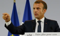 Le président Emmanuel Macron à Paris, le 13 septembre 2018