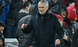 L'entraîneur de Manchester United José Mourinho lors du match face à Liverpool le 16 décembre 2018