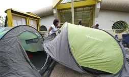 Manifestation au rectorat des professeurs néo titulaires mutés en métropole (Archives)