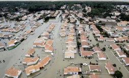 Inondations en Vendée, le 3 mars 2010, après le passage de la tempête Xynthia