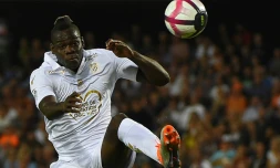 L'attaquant de Nice Mario Balotelli lors du déplacement à Montpellier le 22 septembre 2018