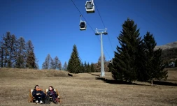 Dans la station de ski de San Sicario, dans les Alpes italiennes, le 30 décembre 2015