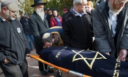 Obsèques le 18 janvier 2016 à Otniel de Dafna Meir, une Israélienne tuée la veille à son domicile