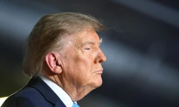 Le président américain Donal Trump, à Grand Island, le 5 octobre 2026 au Nebraska