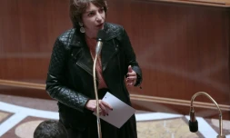 La ministre de la Santé Marisol Touraine, le 21 octobre 2015, à l'Assemblée nationale