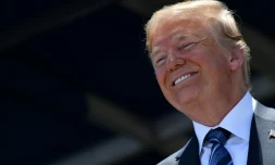 Le président américain Donald Trump, le 25 mai 2018 à Annapolis, dans le Maryland