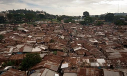 Le bidonville de Katanga, dans la capitale ougandaise de Kampala, le 18 décembre 2012