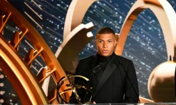Kylian Mbappé, sacré meilleur joueur et meilleur espoir de Ligue 1, lùche une bombe médiatique aux trophées UNFP, le 19 mai 2019 à Paris