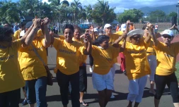Samedi 15 mai 2010  - Complexe sportif du Port - Relais pour la vie organisé par le comité de La Réunion de la ligue contre le cancer