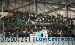 Les tribunes du stade Vélodrome lors d'un match de Ligue 1 opposant l'Olympique de Marseille à Rennes, le 18 mars 2016