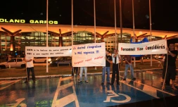 Mardi 18 mai 2010 - Le personnel naviguant commercial d'Air Austral est en grève sur la base de revendications salariales