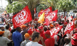 Mercredi 19 mai 2010: les salariés du BTP se mobilisent à l'appel de l'intersyndicale (CGTR, CFE, CGC, CFDT)