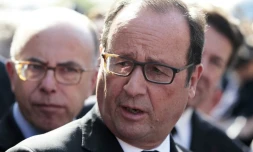 Le président François Hollande le 7 octobre 2015 à Biot