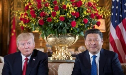 Donald Trump et le président chinois Xi Jinping en Floride le 6 avril 2017
