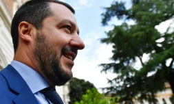 Le ministre italien de l'Intérieur Matteo Salvini à Rome, le 20 juin 2018