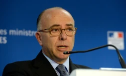 Le ministre de l'Intérieur Bernard Cazeneuve, le 24 mars 2016 à Bruxelles 