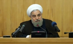 Le président iranien Hassan Rohani, le 7 septembre 2016, lors d'une réunion ministérielle à Téhéran