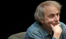 Michel Houellebecq, Ă  Francfort (Allemagne), le 11 octobre 2017