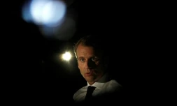 Emmanuel Macron à St-Martin aux Antilles, le 12 septembre 2017