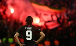 L'attaquant du PSG Edinson Cavani au Parc des Princes lors du match de Ligue des champions contre l'Etoile Rouge de Belgrade, le 3 octobre 2018