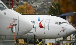 Un 737 MAX d'American Airlines à l'aéroport de Renton, prÚs de Seattle, le 10 novembre 2020
