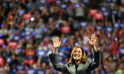 Kamala Harris en meeting électoral à Madison, dans le Wisconsin, le 20 septembre 2024