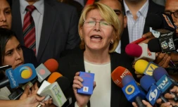 La procureure générale du Venezuela, Luisa Ortega, le 8 juin 2017 devant la Cour supreme de justice de Caracas