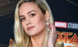 L'actrice américaine Brie Larson incarne l'héroïne dans le film "Captain Marvel", photographiée ici le 4 mars 2019 à Hollywood