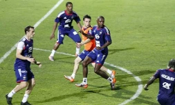 Mercredi 2 juin 2010 - Entraînement de l'équipe de France de football au stade Michel Volnay de Saint-Pierre