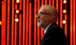 Le chef de l'opposition travailliste britannique Jeremy Corbyn en campagne Ă Liverpool le 7 novembre 2019