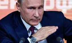 La Russie va défendre ses sportifs, y compris devant les tribunaux, selon le président Vladimir Poutine, le 14 décembre 2017 à Moscou