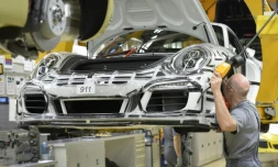 Une usine Porsche à Stuttgart, le 10 mars 2015