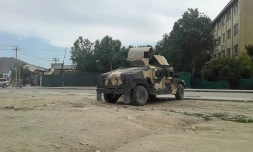 L'armée afghane arrive sur les lieux d'un attentat à Kaboul, le 30 mai 2019