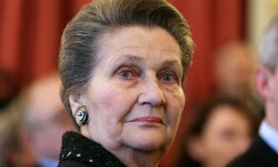 L'ancienne ministre de la Santé Simone Veil, le 6 avril 2013 à Paris